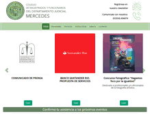 Tablet Screenshot of magistradosmercedes.com.ar